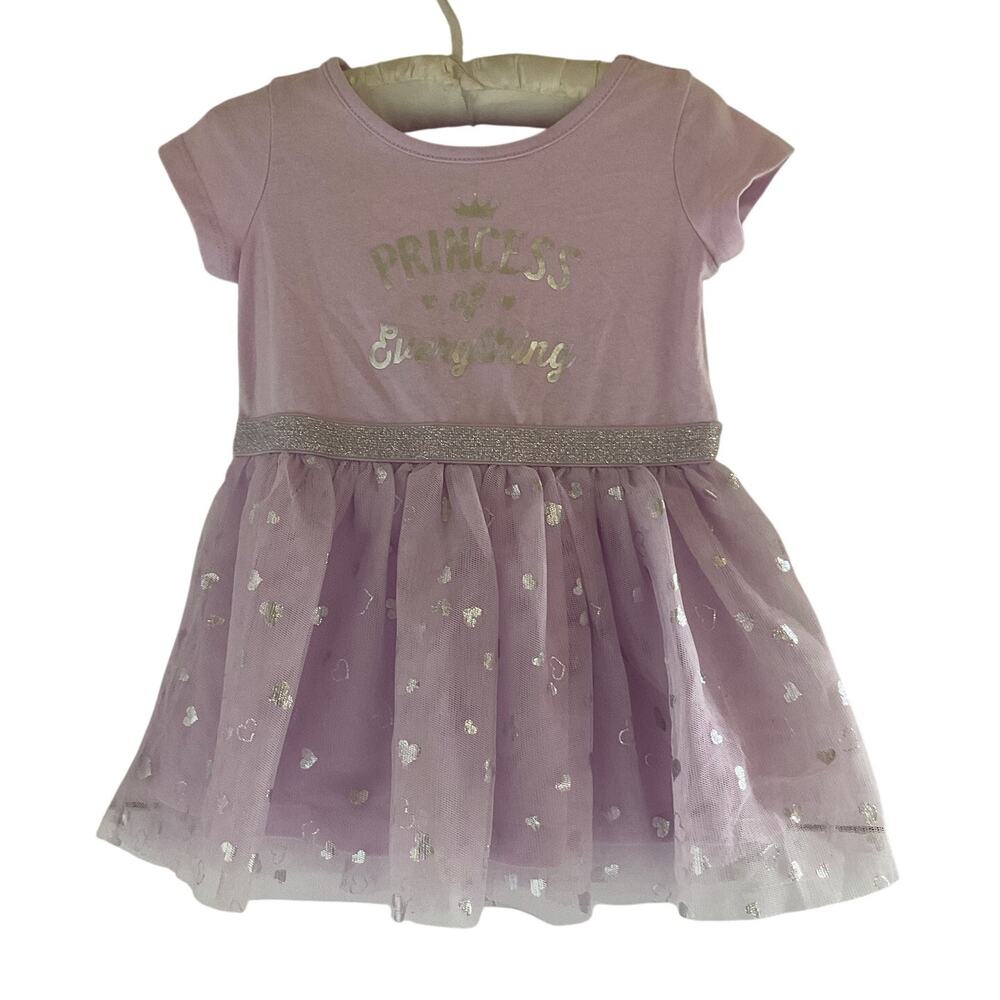 The Children’s Place Toddler Girls Princess  Tulle Dress Pink 12- 18M